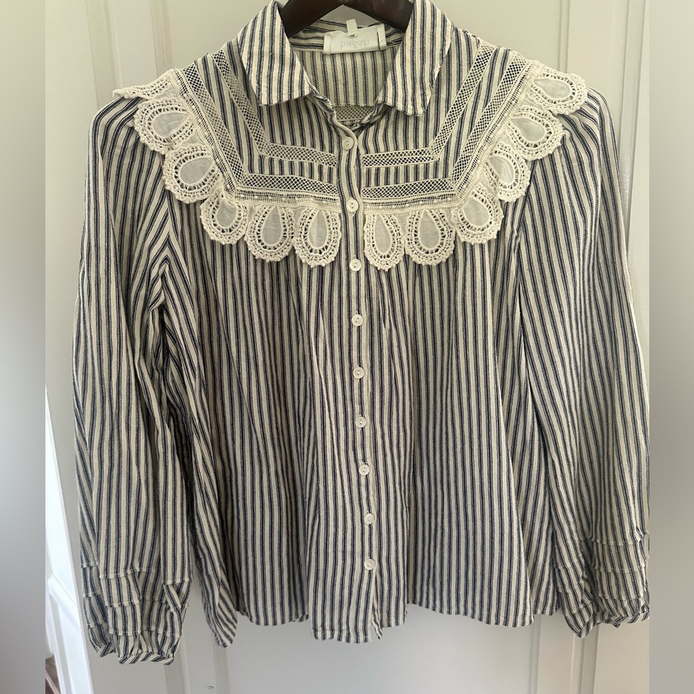 BA&SH Paris Cotton Button Down Blouse